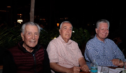  Fidel Segovia, Alfonso Grajeda y Samuel Siller.