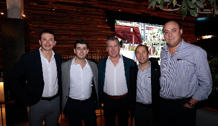  Said Ortiz, Andrés Gómez, Alfonso Anaya, José Ramón Martínez y Francisco Torres.