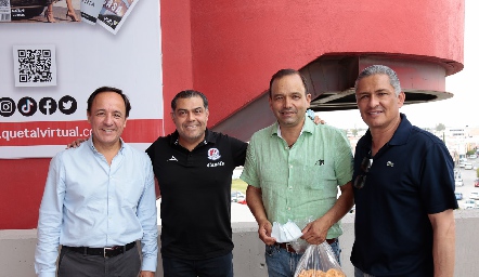  Christian Naranjo, Hugo Saldaña, César González y Armando Rubio.