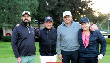  Ricardo Garza, Jorge Zúñiga, Alfredo Ayala y Paulino Cavazos.