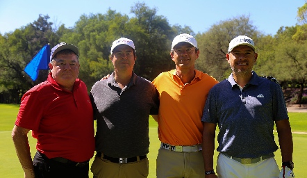  Roberto Cuéllar, Mauricio Balbontín, Antonio Mendizábal y Sergio Meza.