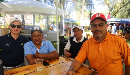 Toño Ramírez, Gonzalo Alanís, Eladio de León y Salvador Hernández.