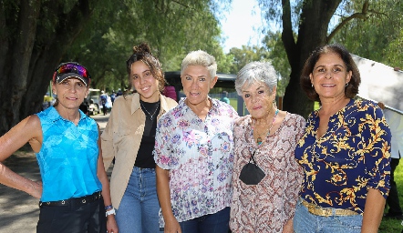  Gaby Godínez, Majo González, Margarita Padilla, Paty del Peral y Ana Laura Villarreal.