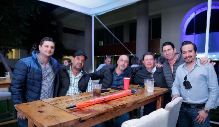  Armando Lavín, Arturo Ochoa, Pascual Ruiz, Gerardo Azar, Carlos Olea y Guillermo Caballero.