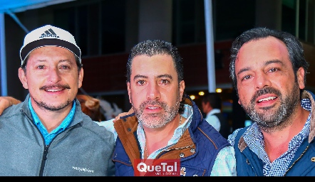  Horacio Lizaola, Alex Suárez y Rodrigo Medellín.