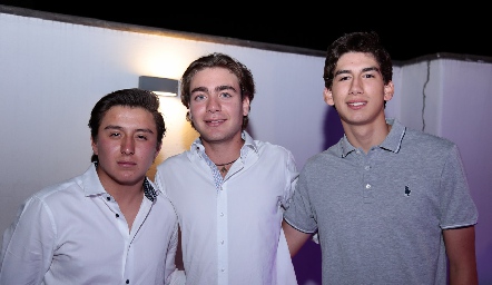  Juan Pablo Torres, Félix Feres y Gonzalo Benavides.