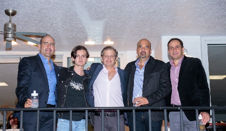  Félix Feres, Pato Sarquis, Juan Carlos Feres, José Manuel Abad y Manolo Abad.