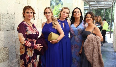  Alejandra Acebo, Ximena Ocejo, Maritere Meade, Marcela de la Maza y Marilupe Córdova.