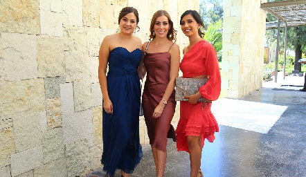  Jessica Herrera, Frania Hernández y Sabi Martínez.