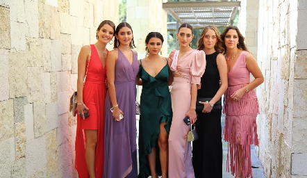  Ilse Siller, Valentina Salazar, Sofía Delgado, Luciana Abud, Carolina Duque y Bárbara Massa.