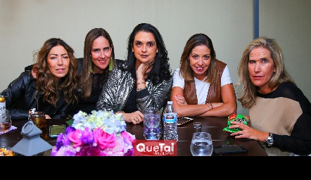  Anna Astrid Navarro, Adriana Pedroza, Maricel Gutiérrez, Cecilia Limón y Claudia Quiroz.