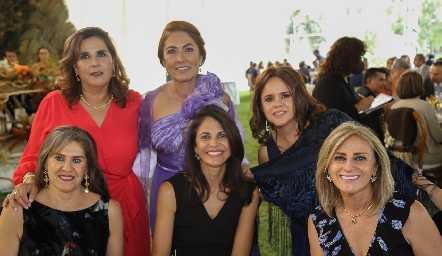  Graciela Torres, Mercedes Dávalos, Alma Goldaracena, Velia Villareal, María Elena Güemes y Susana Hinojosa.