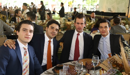  David Palau, Alejandro Narváez, Esteban Escobar y José María González.