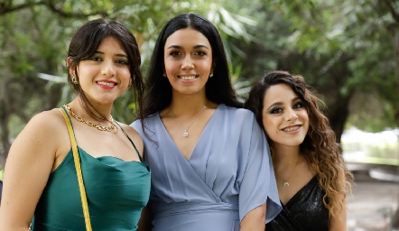 Daniela Villegas, Mari Ortega y Sofía Medrano.