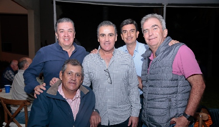  Miguel Bárcena, Pablo Madrid, Eduardo Gómez, Oscar Silos y Pablo Fernández.