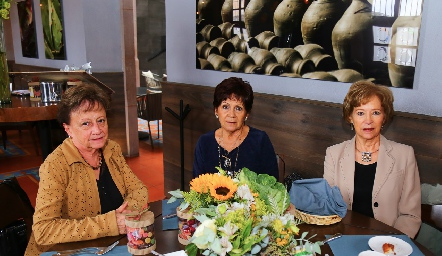  Elva Garza, Guadalupe Mancilla y Martha Elena Garza.