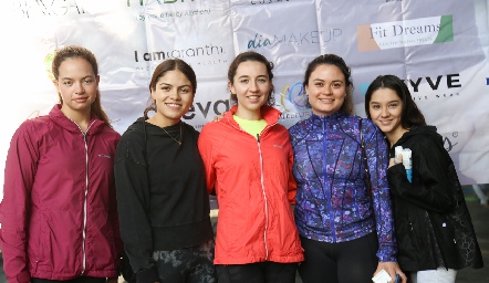  Alejandra Martins, Mariana Limón, Adriana Martins, Mili Mercado y Marijó Álvarez.