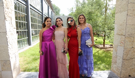  Jimena Hernández, Paulina Hernández, Grey Zubiaga y Fernanda González.