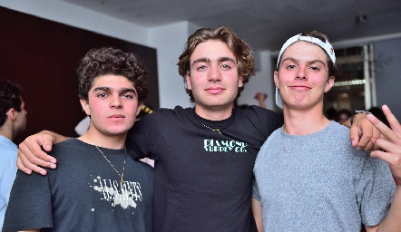  César Morales, Félix Feres y José Luis Vázquez.