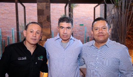  Pedro Lara, Rubén Muñoz y Alejandro Martínez.