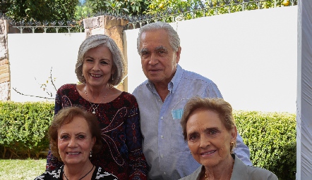  Lulú de Artolózaga, Octaviano Gómez, Yolanda González y Toyita Villalobos.