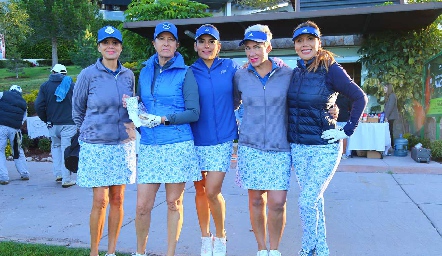  Norma Pardo, Marus Hernández, Linda Estrada, Margarita Padilla y Vero Robledo.