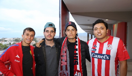  Luis Tinajero, Fede Delgado, Rodrigo Pardo y Emilio Ramírez.
