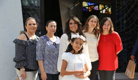  Gabriela Puente, Bárbara Morales, Ana Luisa Martínez, Daniela Ramírez, Mercedes Macías y Yolanda García.