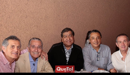  Oscar Aguilar Pelayo, Enrique Díaz de León, René Díaz, Alberto Díaz de León y Enrique Rangel Marroquin.