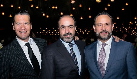  Sergio Zapata, Gustavo Puente y Carlos Torres.