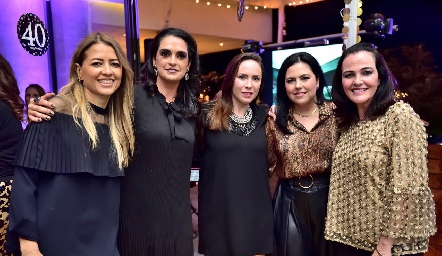  Pili Orta, Maricel Gutiérrez, Mónica Barraza, Christianne Cambeses y Lourdes Gómez.