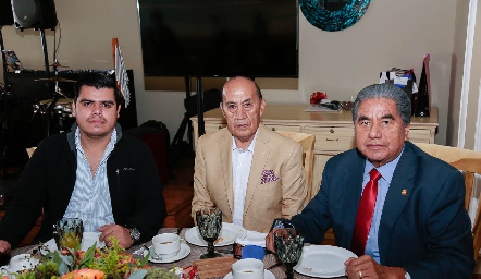  Gerardo Romero, Alfredo Naquif y Miguel Martínez.