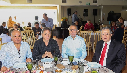  Javier López, Ricardo Abud, Janos Abud y Fernando Chávez.