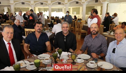 Fernando Chávez, Héctor Gómez, Alfredo Esper, José Carlos Mahbub y Guillermo Medlich.