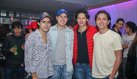 Paulo Somohano, Fernando Marín, Pato Loredo y Juan Pablo Loredo.