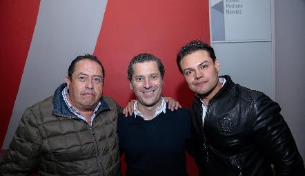  Adolfo Arriaga, Rodolfo Mercado y Daniel Guillén.
