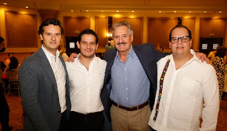  Diego Foyo, Gustavo Morón, Diego Foyo y Rodolfo Borjas.