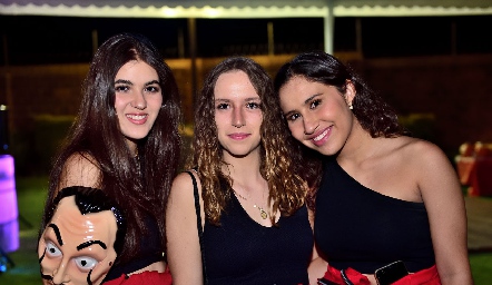 Natalia Gómez, María Martín y Ximena Montes.