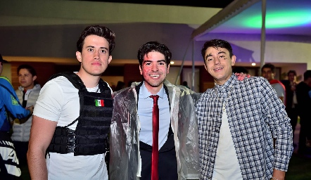 José Maria Alcalde, Jorge Gutiérrez y Polo Conde.
