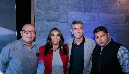  Everardo Armendáriz, Alejandra Ramírez, Edrisi Farret y Sergio Navarrete.