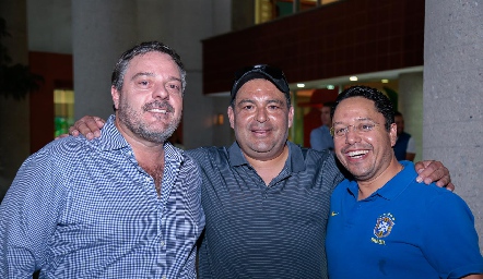  Héctor Morales, Oscar González y Alberto Espinosa.