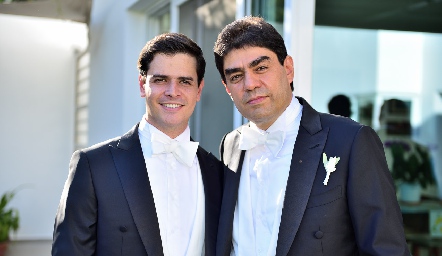  Luis Torres Carpizo con su papá Luis Torres.