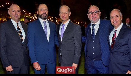  Carlos González, Jeppo Mahbub, Luis González, Roberto Zepeda y Roberto Pro.