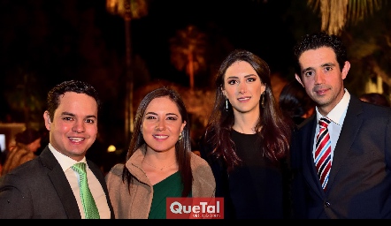  Luis González, Valeria Herrera, Catalina Abud y Roberto Mejía.
