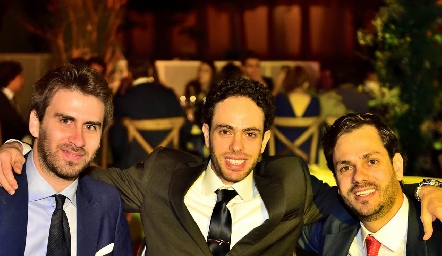  Andrés Ríos, Víctor Medlich y Javier Medlich.