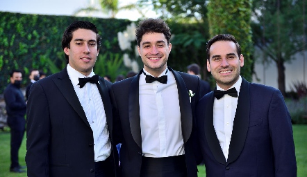 Primos Torres: Rubén, Carlos y Jaime.