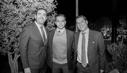  Fernando Domínguez, Mauricio Rodríguez y Cristóbal Herrera.