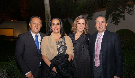  Francisco Martínez, Pily Gallegos, Rocío Gallegos y Gerardo Valle.