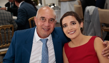  Juan Duarte con su hija Montserrat.