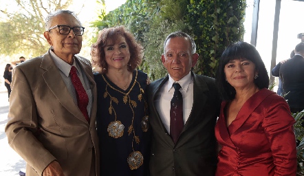  Melchor Carrillo, Martha Eugenia Rodríguez, Guillermo Carrillo y Sara Márquez.
